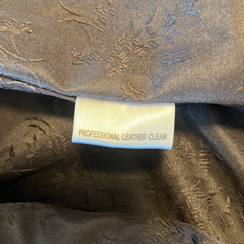 Jaclyn Smith Dark Leather Jacket buttery soft‎ women medium vintage - Picture 12 of 12
